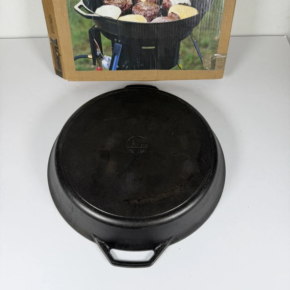 Lodge 17-Inch Cast Iron Skillet 17SK Dual Handle Pre-Seasoned USA Made
